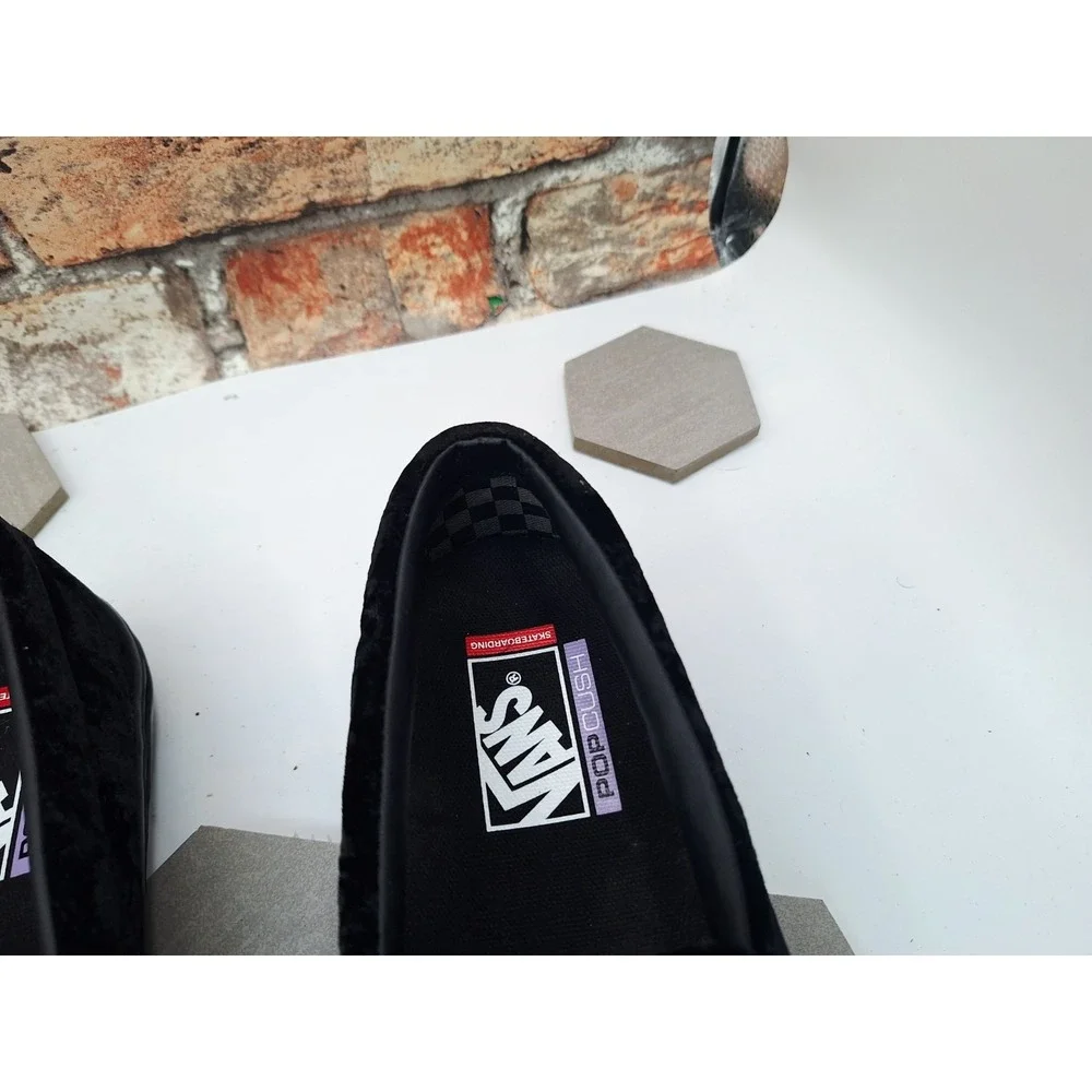 Vans Skate Style 53 Velvet Black Loafer Mens Sz 11 New Rare SlipOn Dress Sneaker